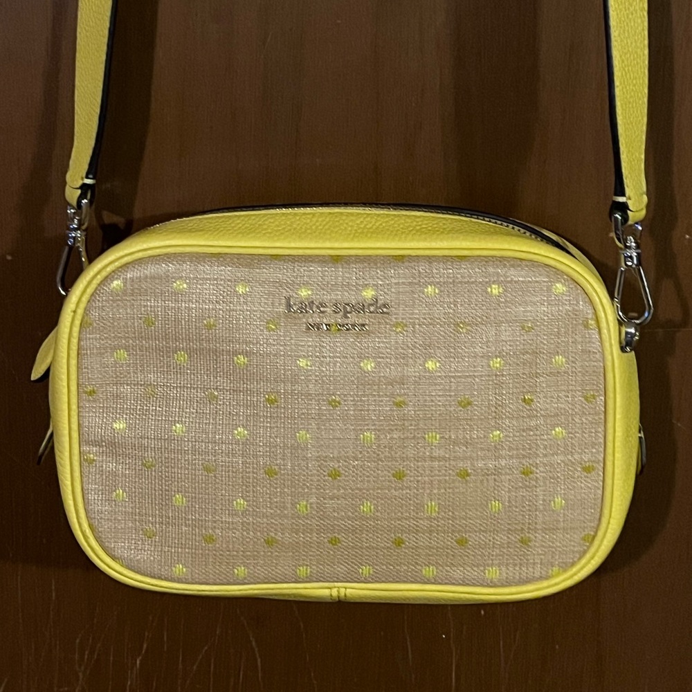 Kate Spade New York Astrid Raffia Dot Medium Camera Bag
5